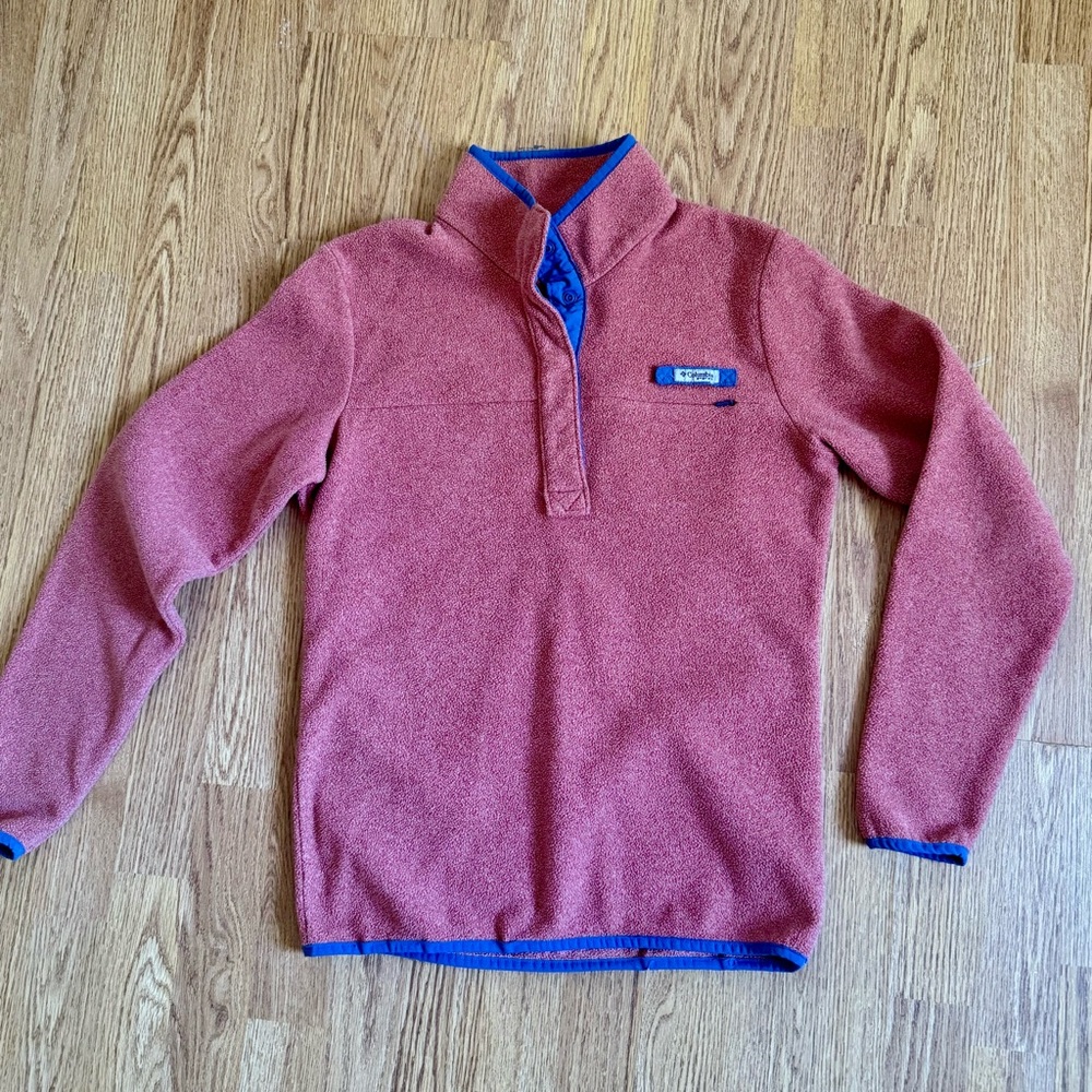 Columbia Women’s Orange Sweater with Blue Accents